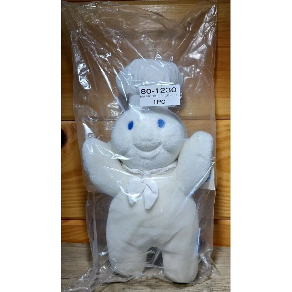 1990 Pillsbury Doughboy Vintage 25th Anniversary Plush Doll Made In Korea 1990
